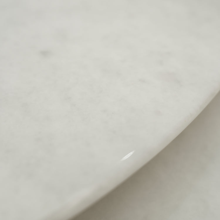 デザイナーズ天然大理石ラウンドダイニングテーブル　ホワイト天板と回転盤付きのナチュラルラグジュアリースタイル150cm jrjj-6766