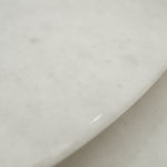 デザイナーズ天然大理石ラウンドダイニングテーブル　ホワイト天板と回転盤付きのナチュラルラグジュアリースタイル150cm jrjj-6766