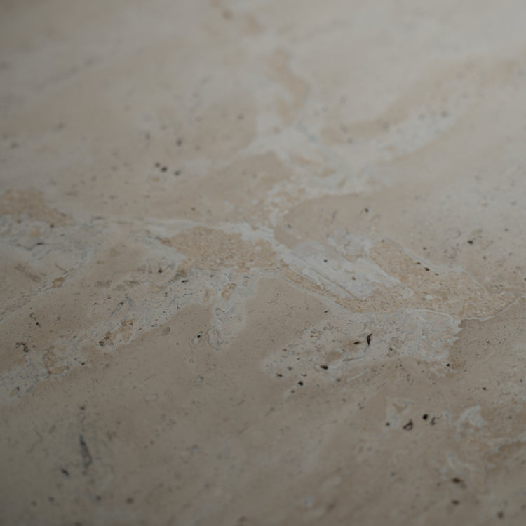 デザイナーズ トラバーチン ローテーブル ナチュラルベージュ センターテーブル 天然石モダン 組み合わせリビングテーブル120cm×90cm jrjj-8573