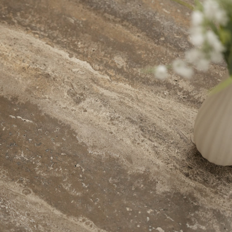 デザイナーズ トラバーチン ローテーブル センターテーブル 天然石グレージュモダン 組み合わせリビングテーブル ラグジュアリーデザイン90cm jrjj-8575