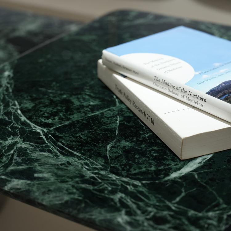 デザイナーズ 大理石ローテーブル 高級グリーンストーン モダンラグジュアリー センターテーブル80cm jrjj-8506