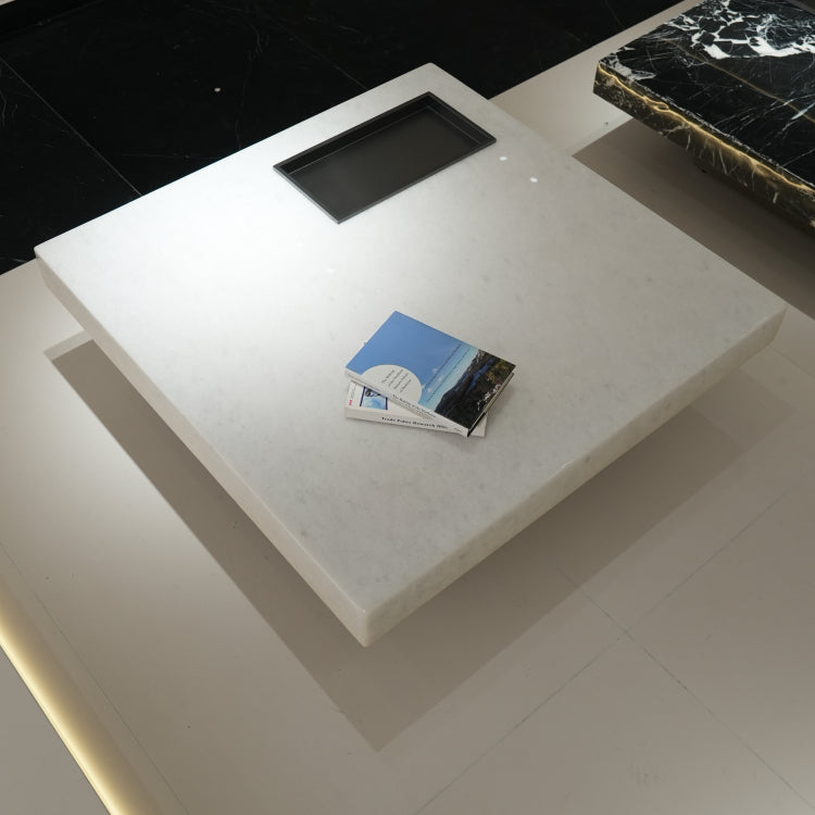 デザイナーズ 大理石センターテーブル モダンラグジュアリー スクエアローテーブル 4色展開120cm 100cm jrjj-899A