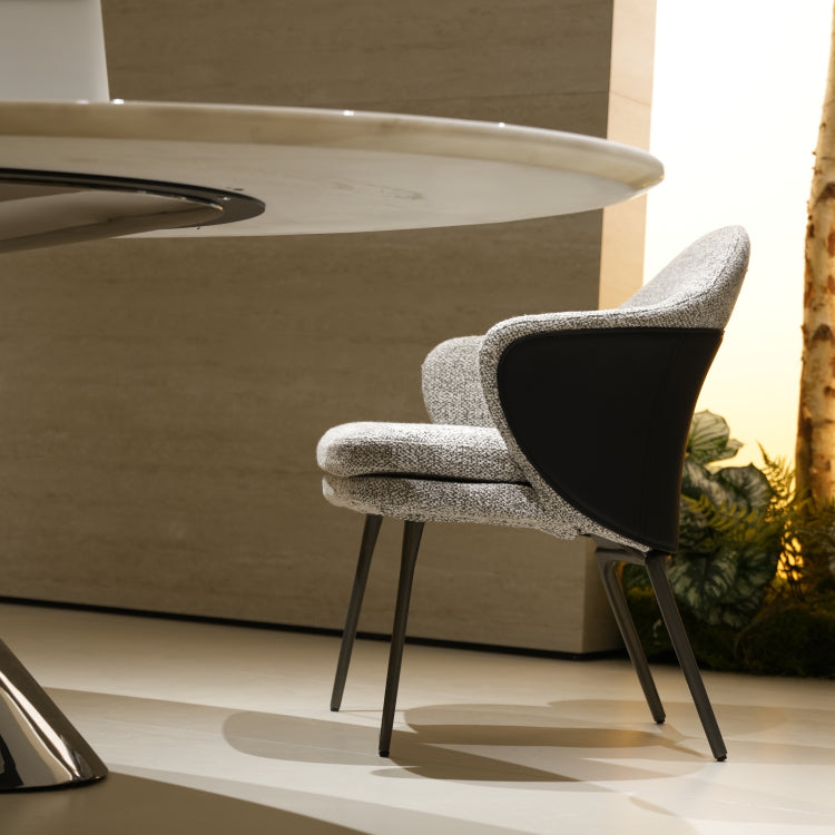 天然大理石ダイニングテーブルアイスホワイトマーブル オーバルテーブル 高級モダンデザイン オフィス?リビング兼用220cm×100cmjrjj-6622