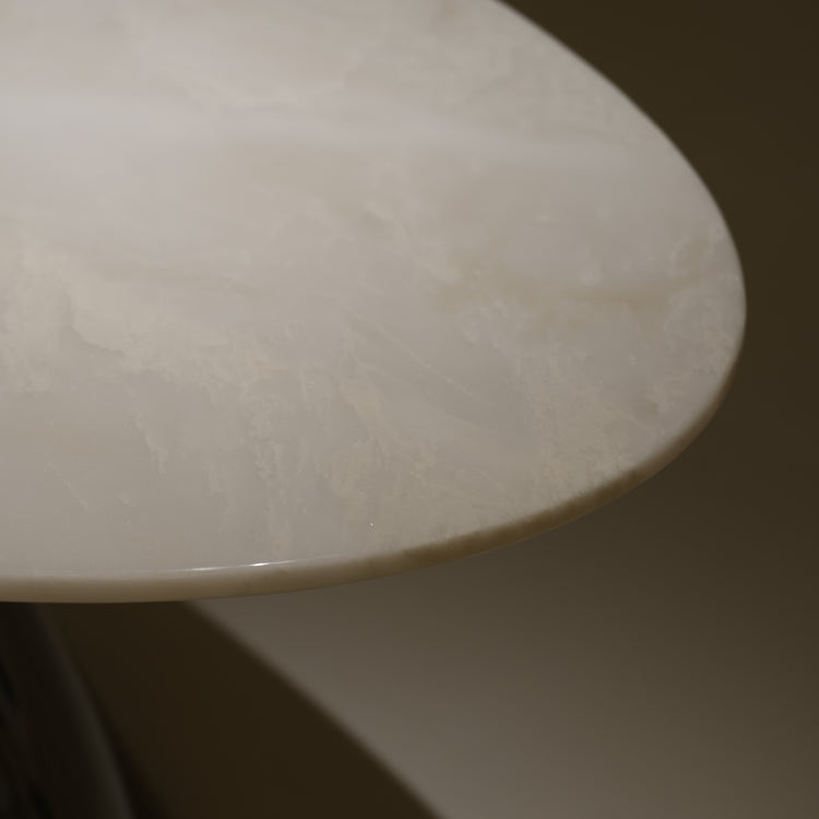 天然大理石ダイニングテーブルアイスホワイトマーブル オーバルテーブル 高級モダンデザイン オフィス?リビング兼用220cm×100cmjrjj-6622