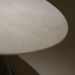 天然大理石ダイニングテーブルアイスホワイトマーブル オーバルテーブル 高級モダンデザイン オフィス?リビング兼用220cm×100cmjrjj-6622