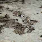 ラグジュアリー 天然大理石ダイニングテーブル ブルー調天板 円形ホワイトマーブル 高級モダンインテリアデザイン180cm jrjj-6623