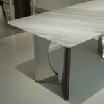 ラグジュアリー 天然大理石テーブル ダイニングテーブルデザイナーズダイニング 高級エレガントモダンインテリア180cm×90cm jrjj-6771