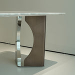 ラグジュアリー 天然大理石テーブル ダイニングテーブルデザイナーズダイニング 高級エレガントモダンインテリア180cm×90cm jrjj-6771