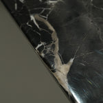 ラグジュアリー 天然大理石テーブル 黒×ゴールド調 ダイニングテーブル 高級モノトーンモダン デザイナーズダイニング180cm 160cm jrjj-6145