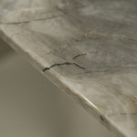 天然大理石 ヴェネチアブラウン マーブルテーブル ダイニングテーブル 高級モダンデザイン ステンレス脚 ラグジュアリー家具180cm×90cm jrjj-6739