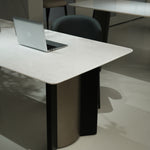 ラグジュアリー 天然大理石テーブル ダイニングテーブル ホワイトマーブル調 高級デザイナーズ家具 モダンインテリア180cm×90cm jrjj-6715