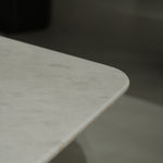 ラグジュアリー 天然大理石テーブル ダイニングテーブル ホワイトマーブル調 高級デザイナーズ家具 モダンインテリア180cm×90cm jrjj-6715