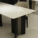 ラグジュアリー 天然大理石テーブル ダイニングテーブル ホワイトストーン調 高級デザイナーズ モダンインテリア180cm 140cm jrjj-6696