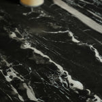 ラグジュアリー 天然大理石ダイニングテーブル フェンディホワイト調天板 高級モダンインテリア ダイニングデザイン180cm 250cm jrjj-6801