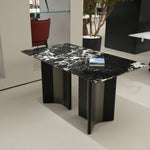 ラグジュアリー 天然大理石テーブル ダイニングテーブル ホワイトストーン調 高級デザイナーズ モダンインテリア180cm 140cm jrjj-6696