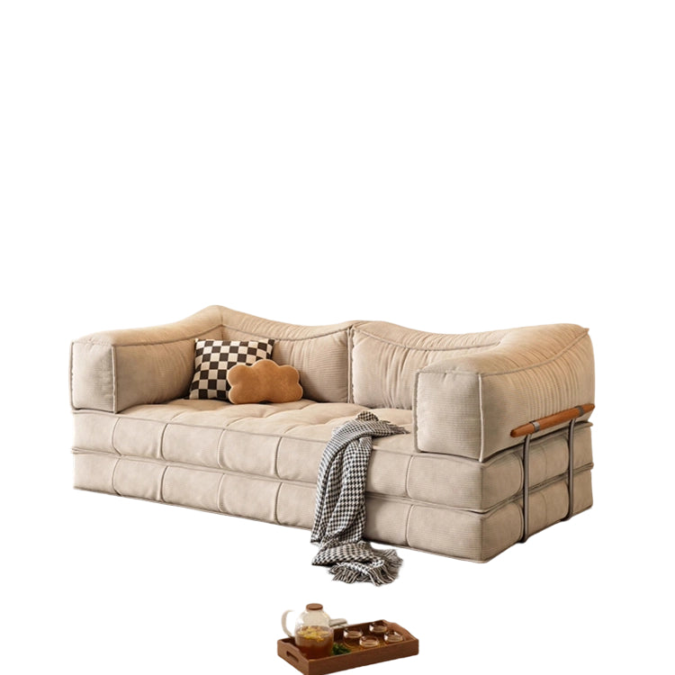 洗えるカバー仕様ソファ　レザー＆ファブリック選択可　北欧モダンデザインの3人掛けローソファ xmw-02