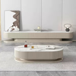 セラミック×パイン×ステンレス センターテーブル - モダンデザインリビングセンターピース hjl-1175