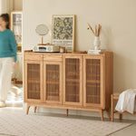 キャビネット ナチュラル オーク材 キリ材 ysys-h9091-storage