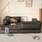 洗えるカバー仕様ソファ　レザー＆ファブリック選択可　北欧モダンデザインの3人掛けローソファ xmw-02