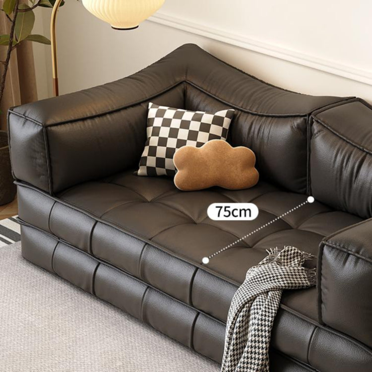 洗えるカバー仕様ソファ　レザー＆ファブリック選択可　北欧モダンデザインの3人掛けローソファ xmw-02