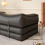 洗えるカバー仕様ソファ　レザー＆ファブリック選択可　北欧モダンデザインの3人掛けローソファ xmw-02