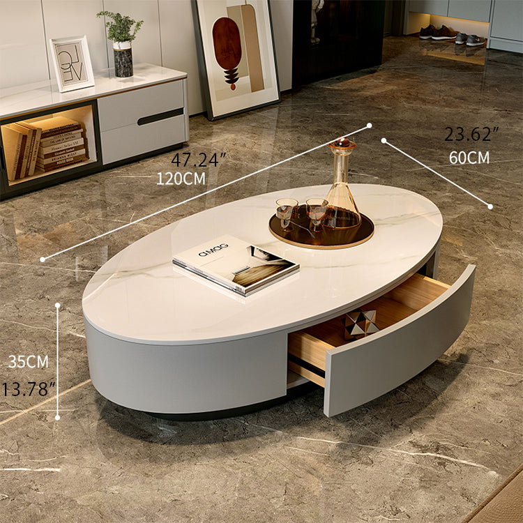 モダンなセラミックセンターテーブル - 高級感あふれるデザインでリビングを彩る！ fel-3061