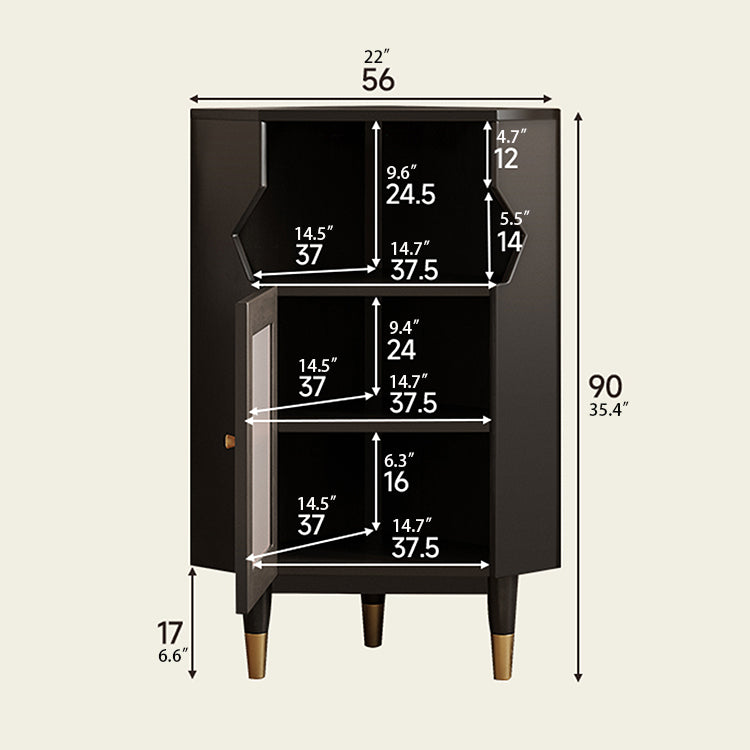 コーナー パインガラス キャビネット | おしゃれな収納スペースを演出する一品 hlxl-4405
