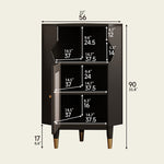 コーナー パインガラス キャビネット | おしゃれな収納スペースを演出する一品 hlxl-4405