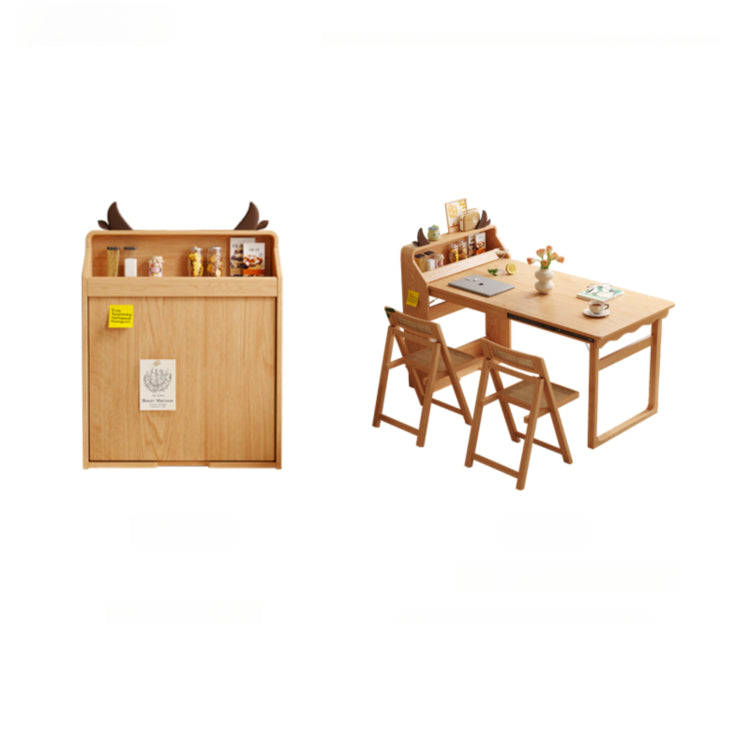 実木 折りたたみダイニングテーブル＆カウンター収納一体型｜折りたたみ椅子セット ナチュラル 北欧風 天板140cm hemw-1126