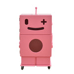 かわいいロボットデザインのガラス製キャビネット - おしゃれな収納アイディア！ fcwz-2367