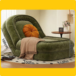 ごろ寝ソファ 折りたたみ式 1人掛け 畳風 リクライニング対応 寝転べるソファチェア／簡易ベッド fwtd-1229-12