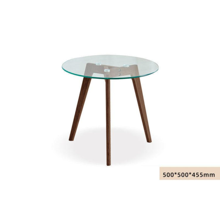 センターテーブル ナチュラル オーク材 強化ガラス ysys-a1186-table