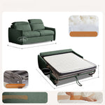 ソファベッド 布製 折りたたみ式 リクライニング対応 幅123～192cm コンパクト 2人掛け ベッド兼用 ファブリック 北欧 シンプル おしゃれ ddw-1154