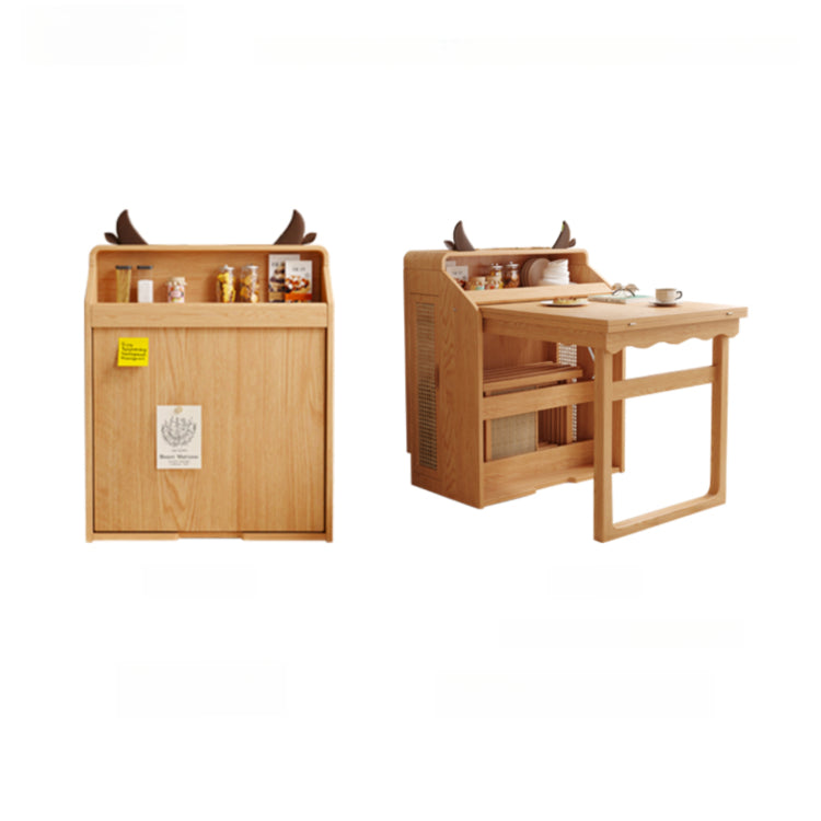 実木 折りたたみダイニングテーブル＆カウンター収納一体型｜折りたたみ椅子セット ナチュラル 北欧風 天板140cm hemw-1126