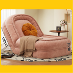 ごろ寝ソファ 折りたたみ式 1人掛け 畳風 リクライニング対応 寝転べるソファチェア／簡易ベッド fwtd-1229-12