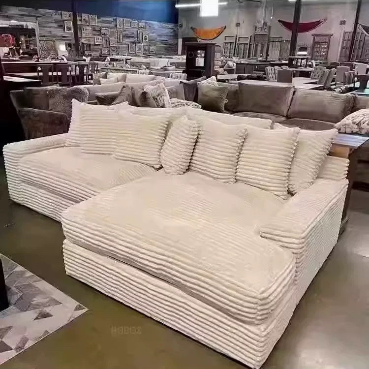 真空圧縮 太畝コーデュロイ ソファ 純ウレタンフォーム使用 布製 リビング用 くつろぎ系 ローソファ／怠け者ソファ dhyssf-1229-7