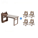 実木 折りたたみダイニングテーブル＆カウンター収納一体型｜折りたたみ椅子セット ナチュラル 北欧風 天板140cm hemw-1126