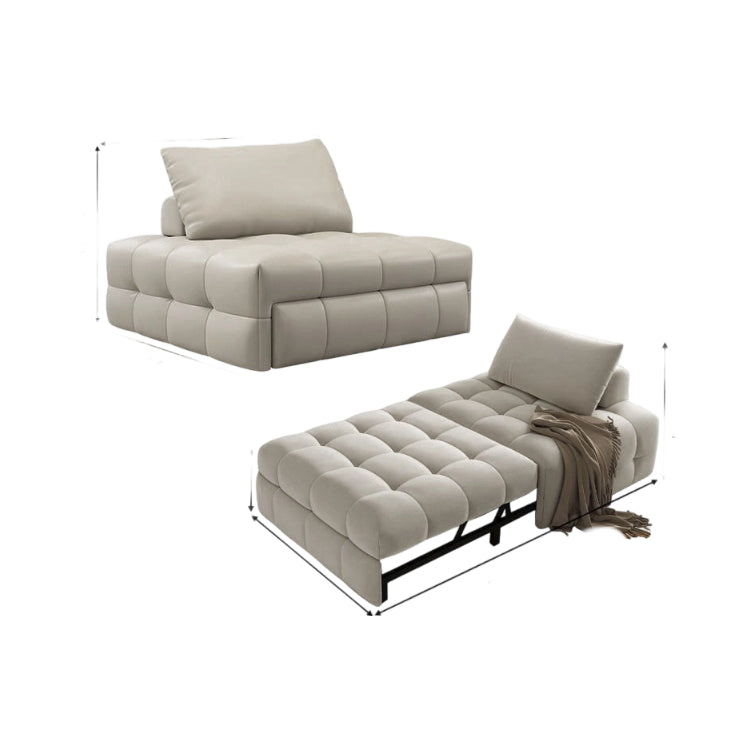 パフ風 折りたたみソファベッド 1人掛け リビング用 のびる伸縮タイプ くつろぎ系 コンパクトソファ fms-1844-01