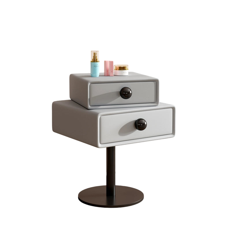 ナイトテーブル ベージュ ダークグレー ブルー ホワイト ライトグレー オレンジ マイクロファイバーレザー yk-14-nighttable