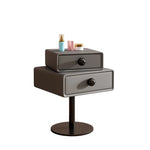 ナイトテーブル ベージュ ダークグレー ブルー ホワイト ライトグレー オレンジ マイクロファイバーレザー yk-14-nighttable