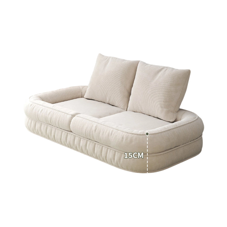 ごろ寝ソファ 折りたたみ式 1人掛け 畳風 リクライニング対応 寝転べるソファチェア／簡易ベッド fwtd-1229-12