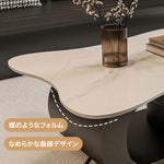 センターテーブル おしゃれ セラミック天板 金属脚 ホワイト ブラック 幅100cm 幅120cm モダンデザイン リビング用 ローテーブル 応接 二人暮らし ファミリー対応 fel-1957