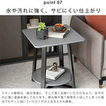 センターテーブル ホワイト グレー セラミック スチール cr-001-bj-table