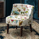 ソファー 花柄ーブルー 幾何柄 オーク材 パイン材 綿麻生地 dlo-008-sofa