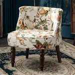 ソファー 花柄ーブルー 幾何柄 オーク材 パイン材 綿麻生地 dlo-008-sofa