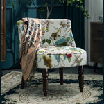 ソファー 花柄ーブルー 幾何柄 オーク材 パイン材 綿麻生地 dlo-008-sofa