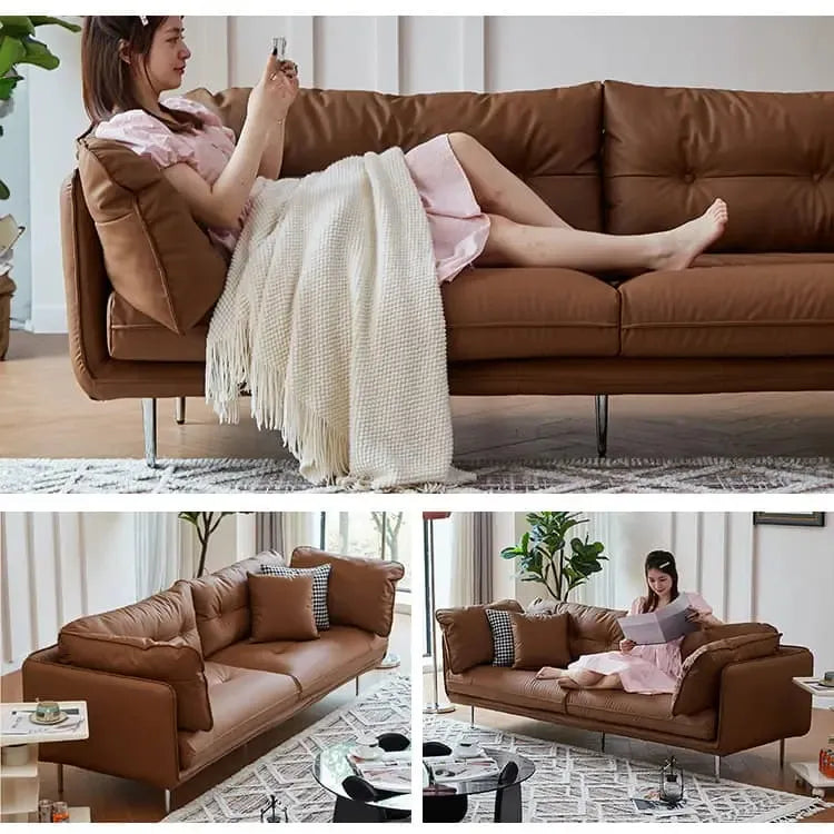 ソファー ブラウン オレンジ ベージュ グリーン グレー グレー＋オレンジ ブラウン＋ベージュ オレンジ＋グレー 天然木 合成皮革 シリコンフィル スチール dlo-015