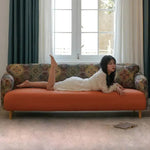 ソファー オレンジ ホワイト グレー グリーン 合成皮革 シリコンフィル 天然木 dlo-032