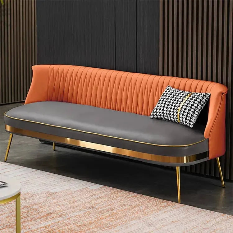 ソファー ベージュ＋ミントグリーン ベージュ＋オレンジ ベージュ＋グレー ベージュ＋イエロー オレンジ＋ミントグリーン オレンジ＋ベージュ オレンジ＋グレー イエロー＋グレー 合成皮革 スチール シリコンフィル 天然木 dlo-034