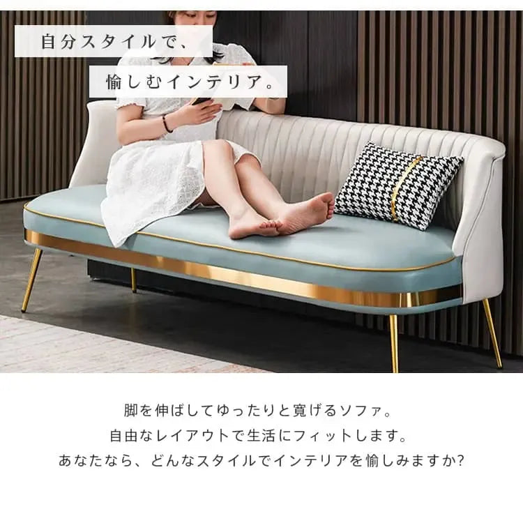 ソファー ベージュ＋ミントグリーン ベージュ＋オレンジ ベージュ＋グレー ベージュ＋イエロー オレンジ＋ミントグリーン オレンジ＋ベージュ オレンジ＋グレー イエロー＋グレー 合成皮革 スチール シリコンフィル 天然木 dlo-034